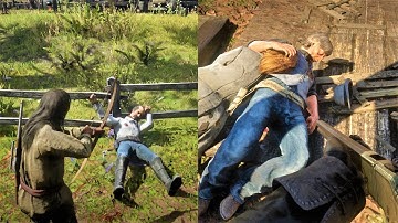 RDR2 Euphoria Mod - Best Ragdoll Physics! Brutal Combat Gameplay | Ragdolls Ep.23