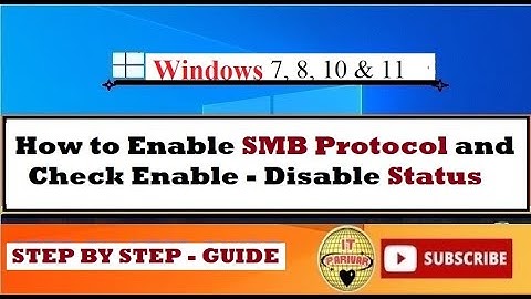 How to Enable-Disable SMB Protocol in Windows 8 || Windows 10 || Windows Server OS