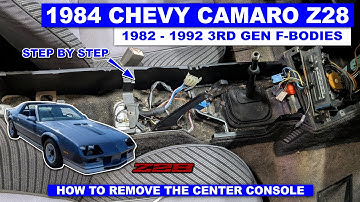 Verwijderen van de middenconsole bij een 3e generatie F-carrosserie (1982-1992 Camaro en Firebird)