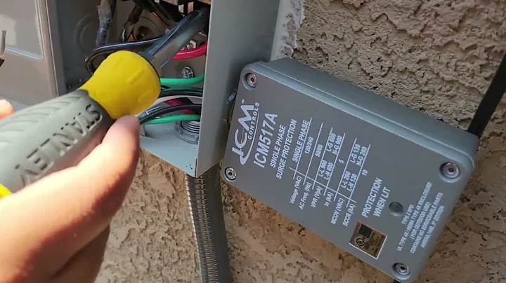SURGE PROTECTOR INSTALLATION ON AIR CONDITIONER DEMO PURPOSES ONLY PHOENIX SCOTTSDALE PRESCOTT HVAC