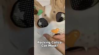 Packing Calico Cat Mask! 🎀[#therian #furry #etsy #catmask] @cheetah_pawzz