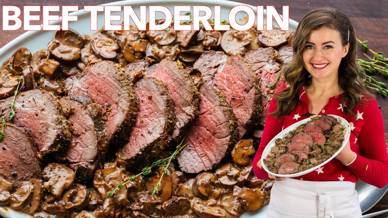 Beef Tenderloin With Mushroom Sauce | Filet Of Beef Recipe