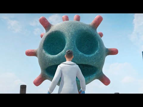 Review Phim Hoạt Hình -  Biến Hình Tiêu Diệt Virus Quái Vật - Big White vs Monster Virus