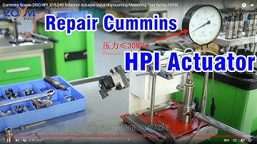 Cummins Scania (ISX) HPI ,X15,Q60 Solenoid Actuator Valve dismounting Measuring Tool Set-by ZQYM