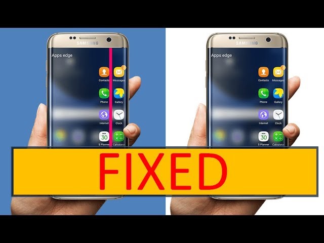 how fix pink line on s7 edge fix all s6 s7 s8 s9 and s10 - YouTube