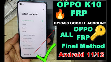 All Oppo Final Method: Oppo K10 FRP Bypass Android 11/12 2022- No Pc/No Pin Sim [Google Assistant]
