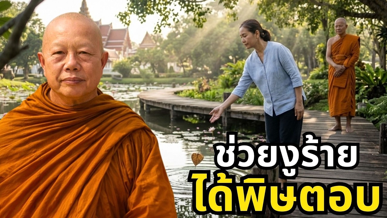 ช่วยงูร้าย ได้พิษตอบ..ธรรมะคลายทุกข์ พระมหาบุญช่วย ปัญญาวชิโร