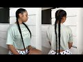 How To: SUPER EASY FEED-IN BRAIDS USING XPRESSION PRE STRETCHED HAIR | SamsBeauty