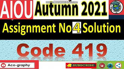 AIOU Code 419 Solved Assignment No.4 Autumn 2021 || Subject: Education || Level: Bachelor/BA