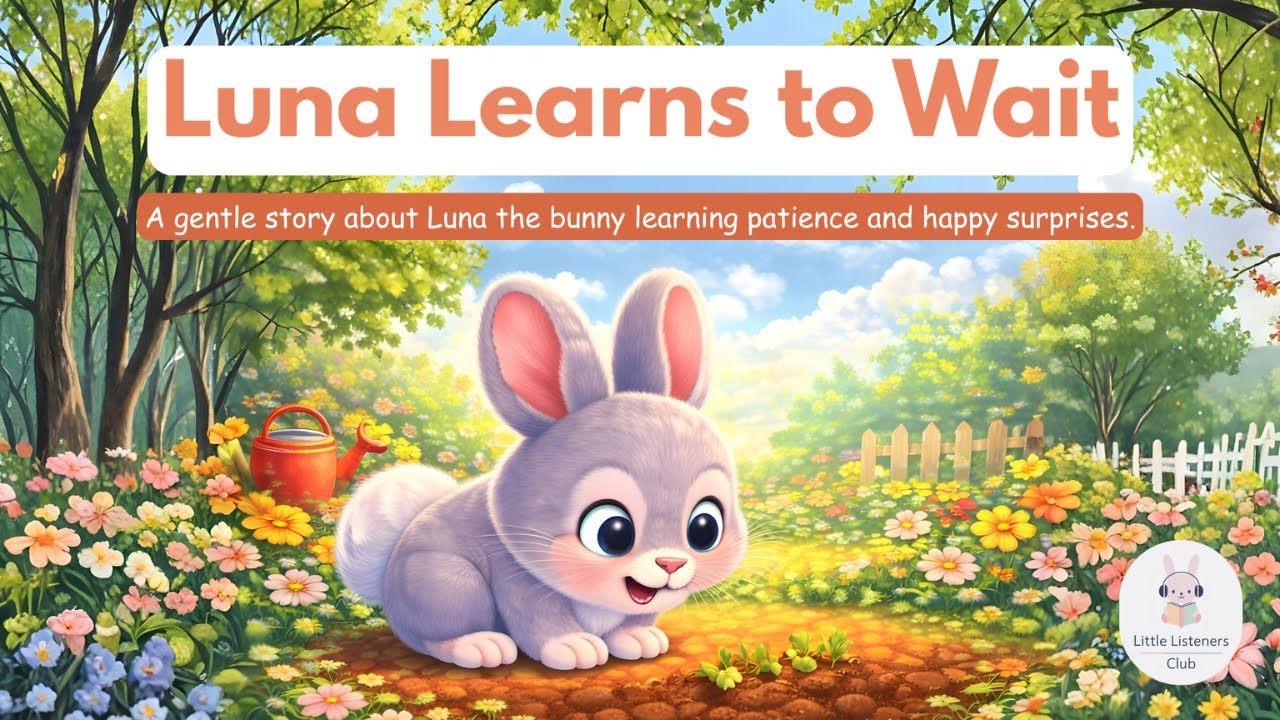 Luna Learns to Wait 🐰 | A Gentle Children’s Story About Patience | Kids Story Ages 3–8