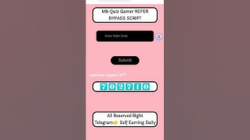 Mb Quiz Gamer script| Mb Quiz Gamer Refer script| Mb Quiz Gamer unlimited refer script| #shorts 🤑🤑