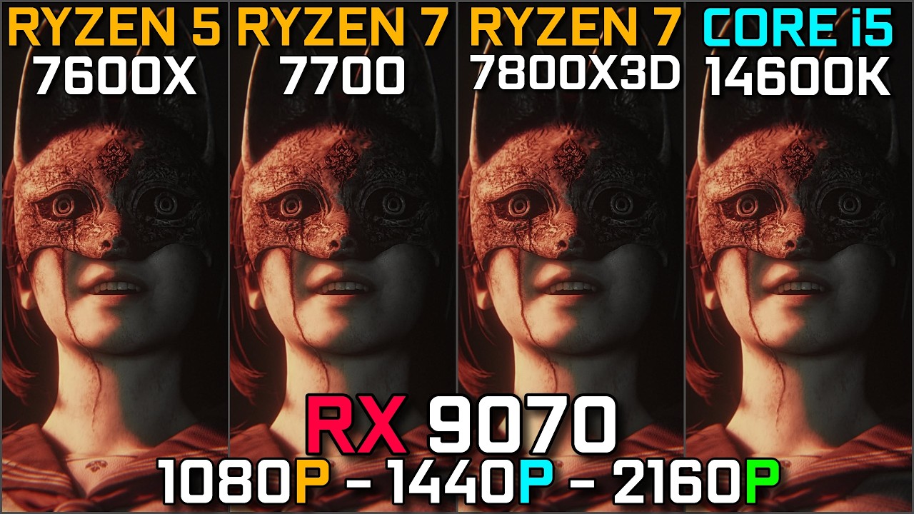Ryzen 5 7600X vs Ryzen 7 7700 vs Ryzen 7 7800X3D vs Core i5 14600K