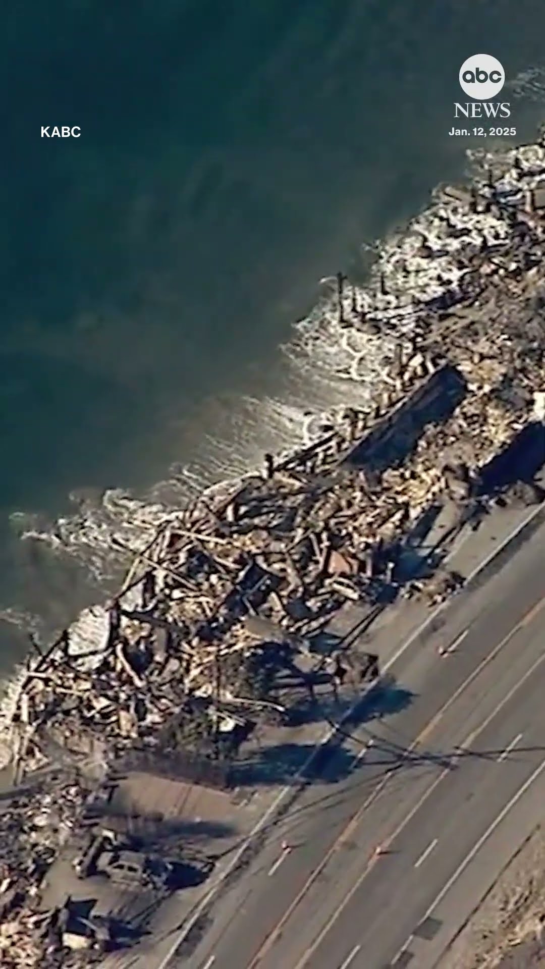 New video shows Southern California coastline clear of smoke from Palisades Fire