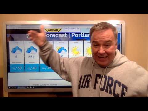 Portland Weather - Weekend rain, cold east winds to follow