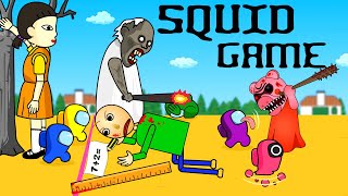 SQUID GAME - Sly Granny, Among Us, Piggy and Baldi animation