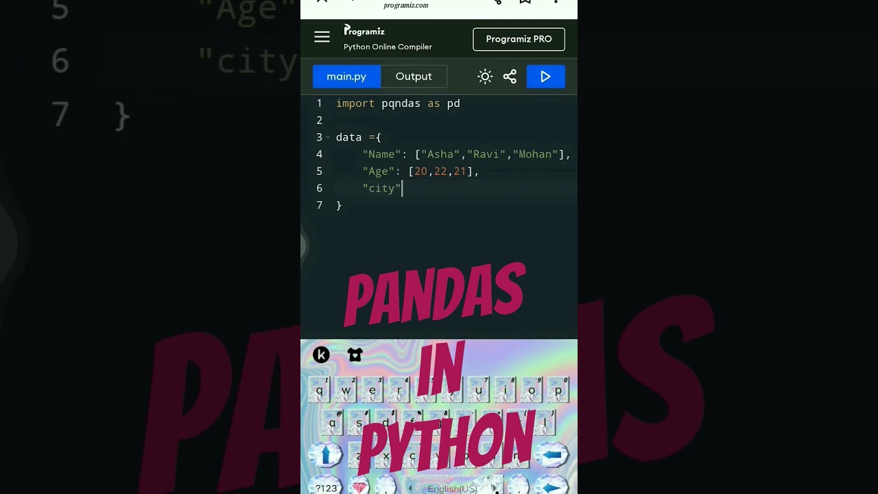 pandas in python 