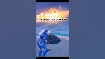 An unreal 1v3 clutch 😎😎 #fortnite #fortnitememes #fortnitegameplay #shorts