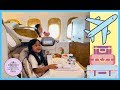 Kaycee  rachels first business class airplane ride