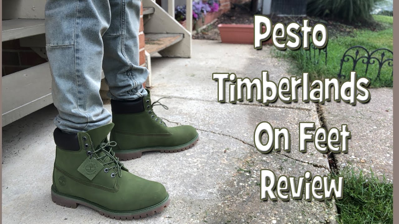 pesto green timberlands