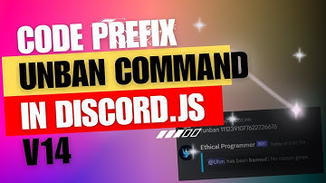 Discord.js v14: Unban Prefix Command Tutorial!