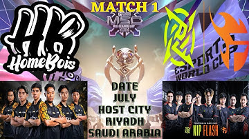 HOMEBOIS VS NIP FLASH MATCH 1 [ MSC 2024 ]