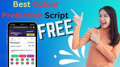 Color Prediction Script Free  ||  Color Prediction  #Free