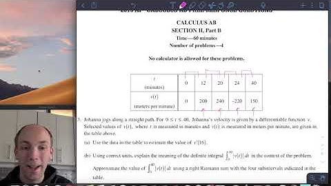 AP Calculus AB 2015 FRQ 3