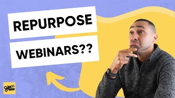 How to repurpose webinars (super fast)