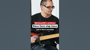 Slap bass groove with open strings in D - TAB link in comments