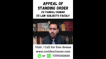 Appeal of Standing Order By CS Pankaj Kumar