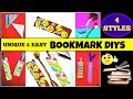 EASY DIY Bookmarks | 4 unique styles - Washi Tape, Origami, Pom Pom, Emoji | FUN  CRAFT IDEAS