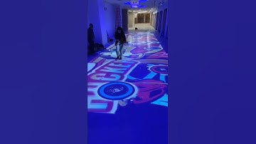 New floor interactive games--already completed the installation. #projection #interactive