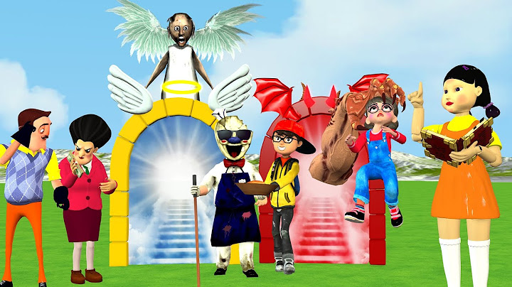 Scary Teacher 3D vs Squid Game Judge Go To The Heaven Gate Or Evil Gate For The Good Guy VS Bad Guy
