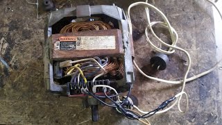 Conexión de Motor de 5 Cables Lavadora wilpol viejas fácil !! conexión directa m c68pxcap 4580