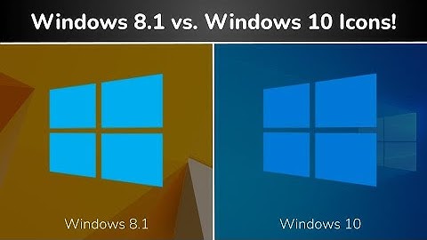 Windows 8.1 and Windows 10 Icon Comparison!