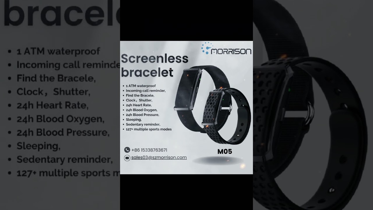 M05 Screenless Smart Bracelet – Minimalist. Powerful. Discreet. 