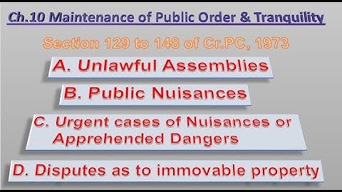 Ch.10 Maintenance of Public Order & Tranquility (English)