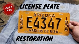 Restoring a license plate is easier than you thought, especially an
embossed plate. this step-by-step guide will show the complete
process. we us...