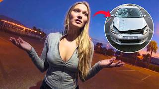 Entitled 21-year-old has no idea police know she nearly hit pedestrian at 90 km/h