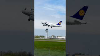 Lufthansa‘s A319 departing at HAJ #aviation #planespotting #closeup #airbus
