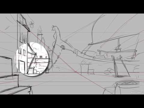 Animation Concepts 202 Creating Backgrounds 9 Drawing The Layout Youtube