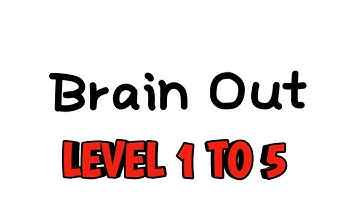 Brain out level 1,2,3,4,5 walkthrough #Brainout