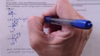 5.2 sum and difference formulas