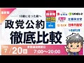 【2025年参議院総選挙】政党公約徹底比較