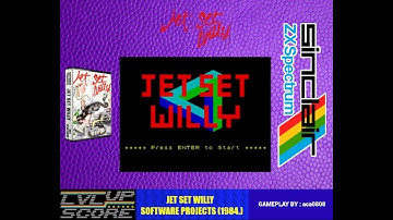 SINCLAIR ZX SPECTRUM # JET SET WILLY (SOFTWARE PROJECTS , 1984.) # 16 ITEMS COLLECTED #