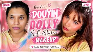 The Viral Douyin Dolly Soft Glam Makeup Trend 💗 | Easy Beginner Tutorial screenshot 5