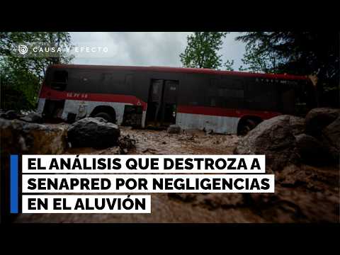 "A precarious system": The analysis that slams SENAPRED for negligence during the flash flood