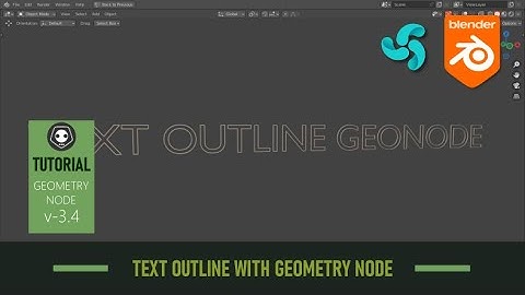 Blender & bforartist : how to make text outline with geometry  node