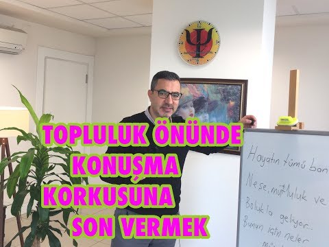 TOPLULUK ÖNÜNDE KONUŞMA