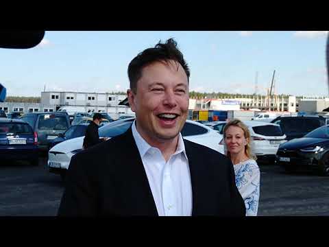 Elon Musk speaks at Giga Berlin